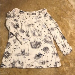 Cute top with forest animals